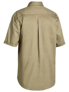 Bisley Closed Front Cotton Drill Shirt S/S - Kiwi Workgear