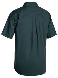 Thumbnail for Bisley Closed Front Cotton Drill Shirt S/S - Kiwi Workgear