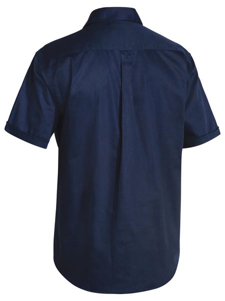 Bisley Closed Front Cotton Drill Shirt S/S - Kiwi Workgear