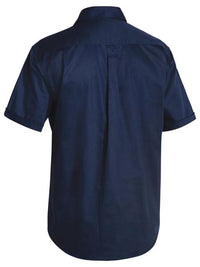 Thumbnail for Bisley Closed Front Cotton Drill Shirt S/S - Kiwi Workgear