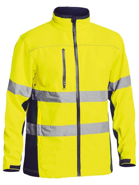 Bisley D/N Soft Shell Hi-Vis Jacket - Kiwi Workgear