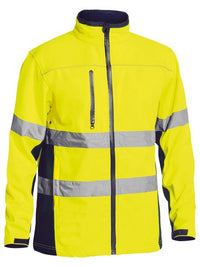 Thumbnail for Bisley D/N Soft Shell Hi-Vis Jacket - Kiwi Workgear