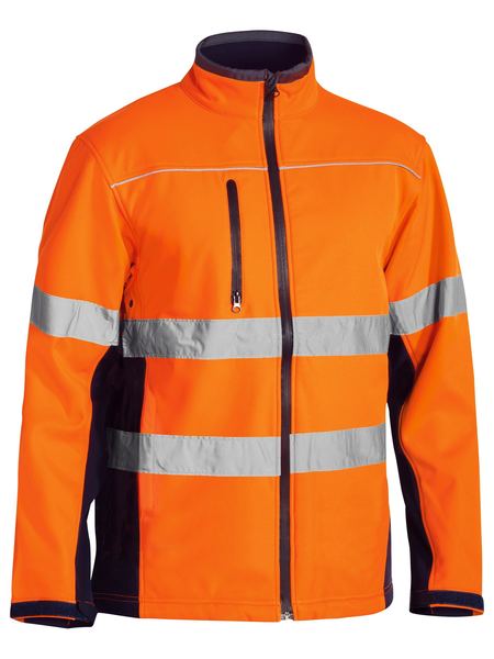 Bisley D/N Soft Shell Hi-Vis Jacket - Kiwi Workgear