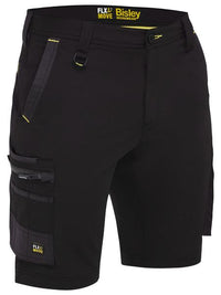 Thumbnail for Bisley Flex & Move 4-Way Stretch Summer-Weight Cargo Shorts - Kiwi Workgear