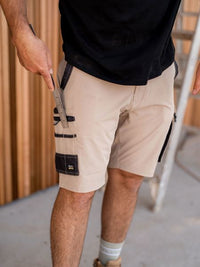 Thumbnail for Bisley Flex & Move 4-Way Stretch Summer-Weight Cargo Shorts - Kiwi Workgear