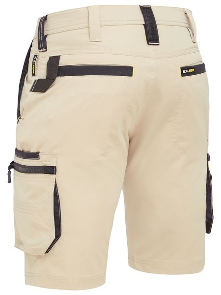 Bisley Flex & Move 4-Way Stretch Summer-Weight Cargo Shorts - Kiwi Workgear