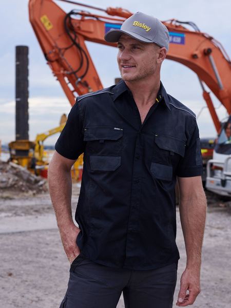 Bisley Flex & Move Mechanical S/S Shirt - Kiwi Workgear