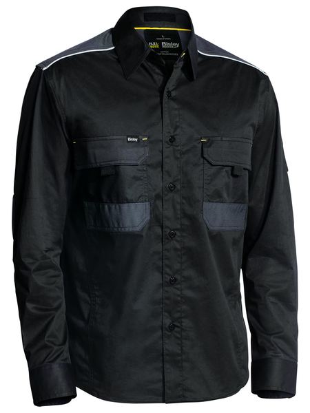 Bisley Flex & Move Mechanical Stretch L/S Shirt - Kiwi Workgear