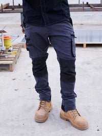 Thumbnail for Bisley Flex & Move Stretch Utility Zip Cargo Pants - Kiwi Workgear