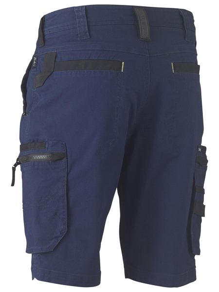 Bisley Flex & Move Stretch Utility Zip Cargo Shorts - Kiwi Workgear