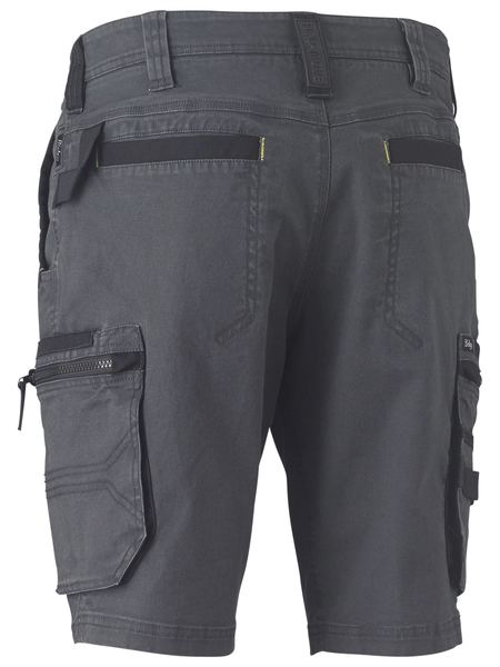 Bisley Flex & Move Stretch Utility Zip Cargo Shorts - Kiwi Workgear