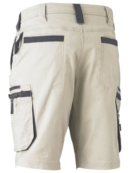 Bisley Flex & Move Stretch Utility Zip Cargo Shorts - Kiwi Workgear