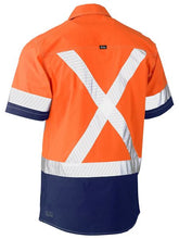 Load image into Gallery viewer, Bisley Flex &amp; Move Two Tone Hi-Vis S/S Shirt - Kiwi Workgear
