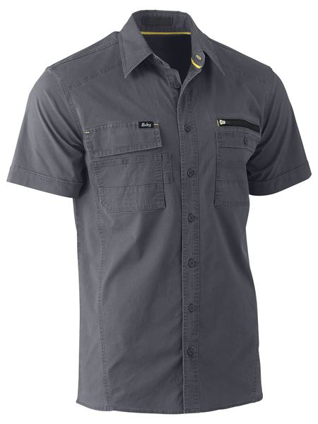 Bisley Flex & Move Utility Work S/S Shirt - Kiwi Workgear