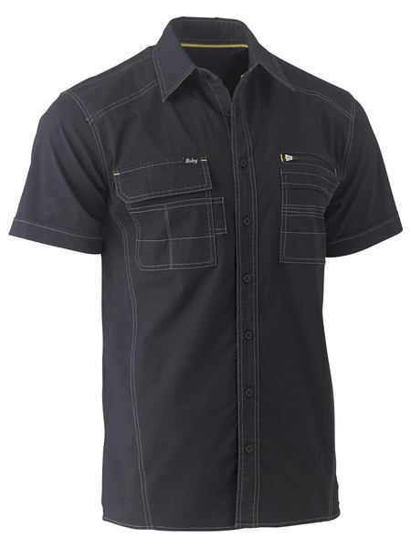 Bisley Flex & Move Utility Work S/S Shirt - Kiwi Workgear