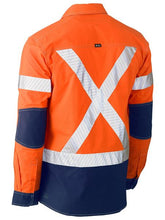 Load image into Gallery viewer, Bisley Flex &amp; Move X Taped Hi-Vis L/S Utility Shirt - Kiwi Workgear
