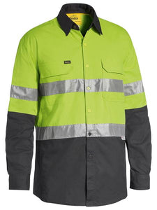 Bisley Hi vis Day/Night Airflow Ripstop Shirt - Kiwi Workgear