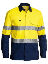 Thumbnail for Bisley Hi vis Day/Night Airflow Ripstop Shirt - Kiwi Workgear