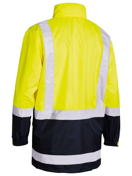 Bisley Hi-Vis Rain Shell Jacket Taped - Kiwi Workgear