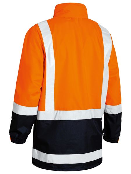 Bisley Hi-Vis Rain Shell Jacket Taped - Kiwi Workgear