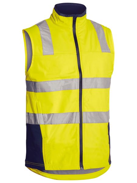 Bisley Hi-Vis Soft-Shell Vest - Kiwi Workgear