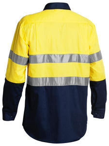 Bisley Taped Hi-Vis Cool Lightweight L/S Shirt - Kiwi Workgear