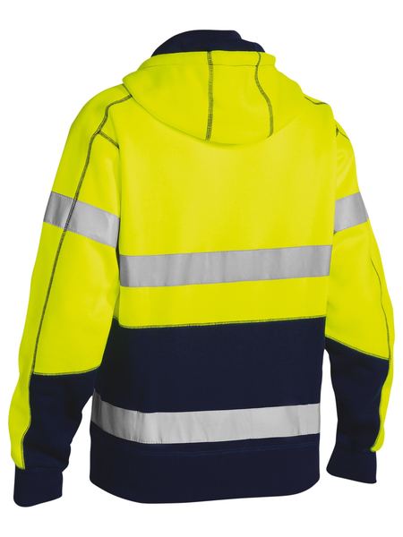 Bisley Taped Hi Vis Fleece Hoodie - Kiwi Workgear