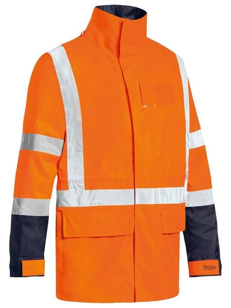 BISLEY TAPED TTMC 5 IN 1 RAIN JACKET - Kiwi Workgear