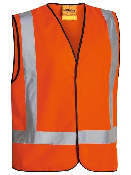 BISLEY TAPED X BACK HI VIS VEST - Kiwi Workgear