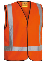 Thumbnail for BISLEY TAPED X BACK HI VIS VEST - Kiwi Workgear