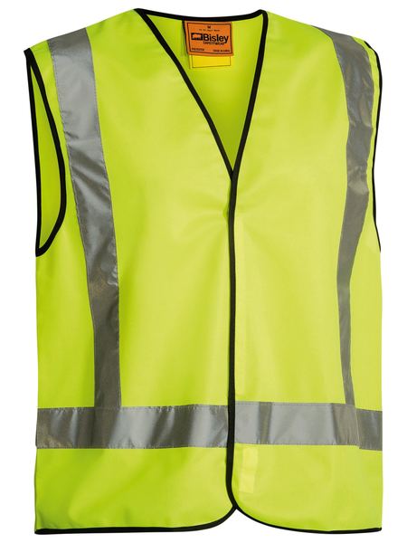 BISLEY TAPED X BACK HI VIS VEST - Kiwi Workgear