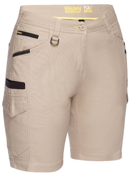 Bisley Women's Flex & Move Cargo Shorts - Kiwi Workgear