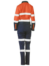 Load image into Gallery viewer, Bisley Women&#39;s Taped Hi-Vis Cotton Drill Coverall - Kiwi Workgear
