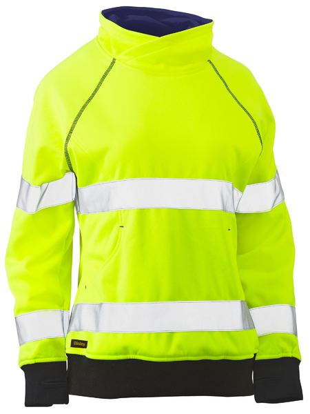 BISLEY WOMEN'S TAPED HI VIS FLEECE JUMPER - Kiwi Workgear