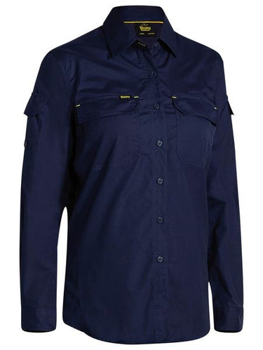 Bisley Women's X Airflow Ripstop Shirt Long Sleeve - Kiwi Workgear