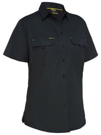 Thumbnail for Bisley Women's X airflow ripstop Shirt S/S - Kiwi Workgear