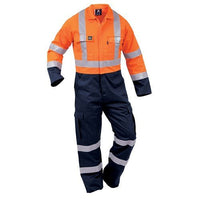 Thumbnail for Bison ArcGuard Flame-Retardant Taped Cotton Overalls - Kiwi Workgear