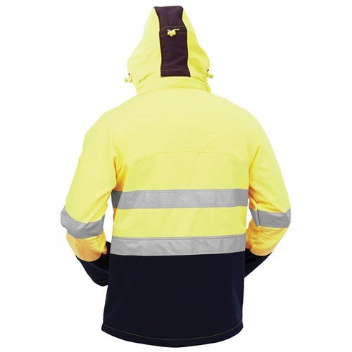 Bison Day/Night Hooded Soft Shell Jacket - Kiwi Workgear