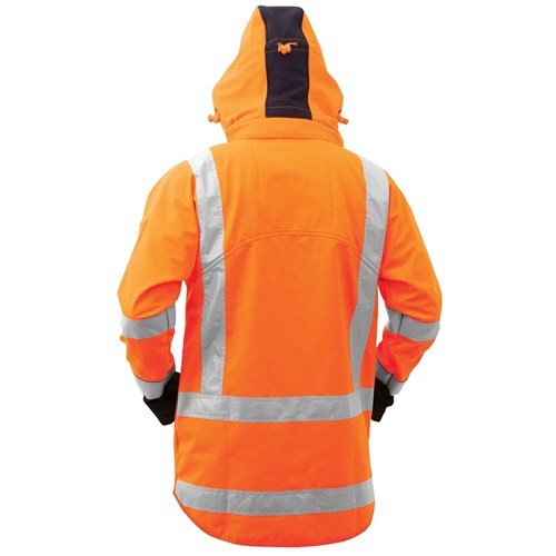 BISON JACKET TTMC-W17 SOFTSHELL ORANGE (JTPSS) - Kiwi Workgear