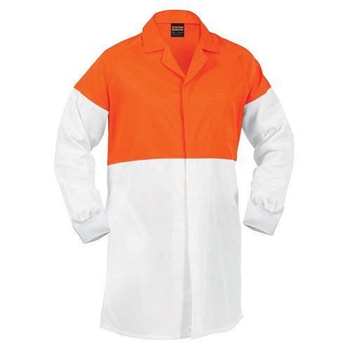 Bison Lightweight Polycotton Food Industry Dust Coat - Kiwi Workgear