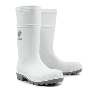 Bison Mohawk White Food-industry Safety Gumboots - Kiwi Workgear