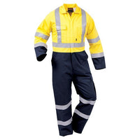 Thumbnail for BISON OVERALL WORKZONE DAY/NIGHT COTTON ZIP - Kiwi Workgear