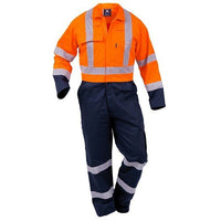 Thumbnail for BISON OVERALL WORKZONE DAY/NIGHT COTTON ZIP - Kiwi Workgear