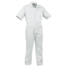 Load image into Gallery viewer, BISON OVERALL WORKZONE POLYCOTTON FOOD INDUSTRY ZIP WHITE - Kiwi Workgear
