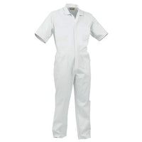 Thumbnail for BISON OVERALL WORKZONE POLYCOTTON FOOD INDUSTRY ZIP WHITE - Kiwi Workgear