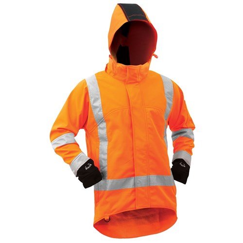 Buy Bison Stamina Hooded Softshell Jacket - Workwear NZ | Work Jackets - Image 1 - Bison - Kiwi Workgear NZ