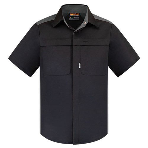 Bison TWZ Contrast S/S Shirt - Kiwi Workgear