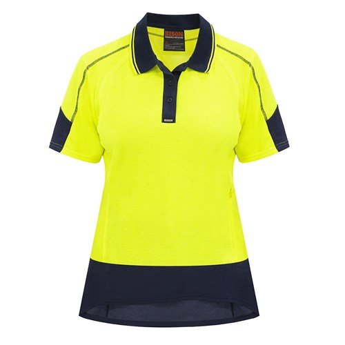 Bison Women's Quick-Dry Cotton Backed Polo Day/Only - Kiwi Workgear