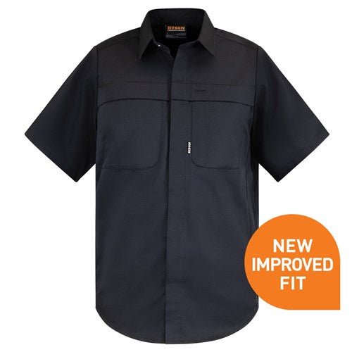 Bison Workzone Short-Sleeve Shirt - Kiwi Workgear