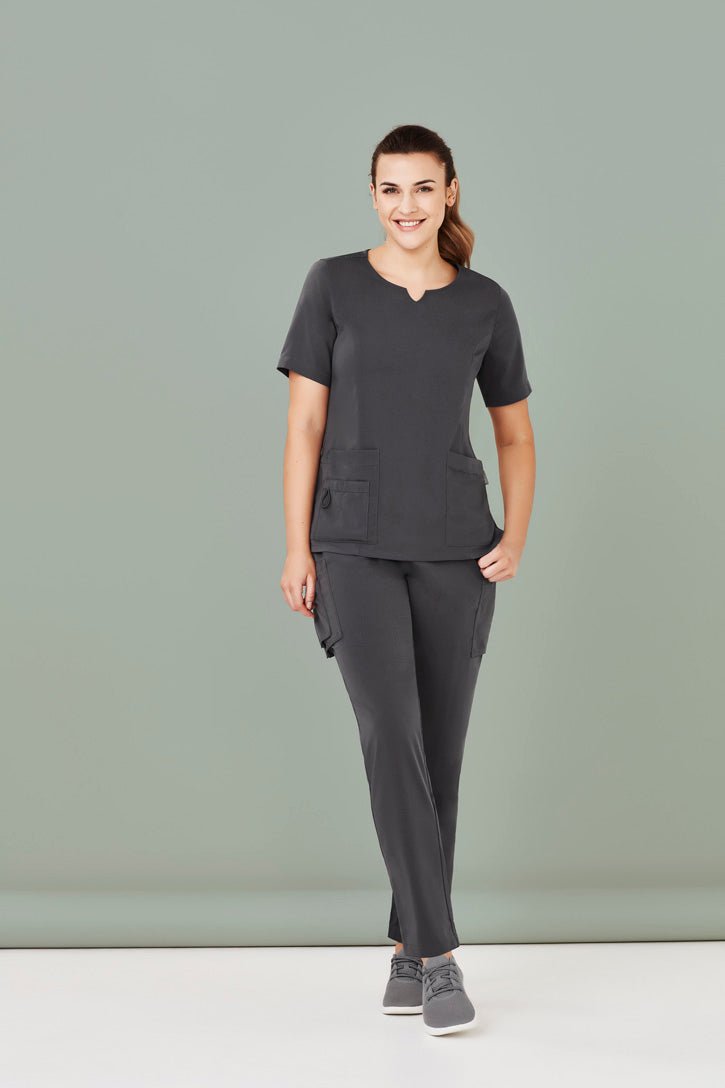 Biz Care Womens Avery Slim Leg Scrub Pant - Kiwi Workgear